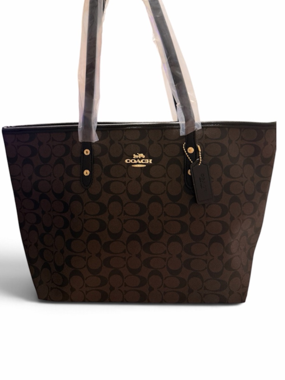 Coach Signature Brown Tote Bag